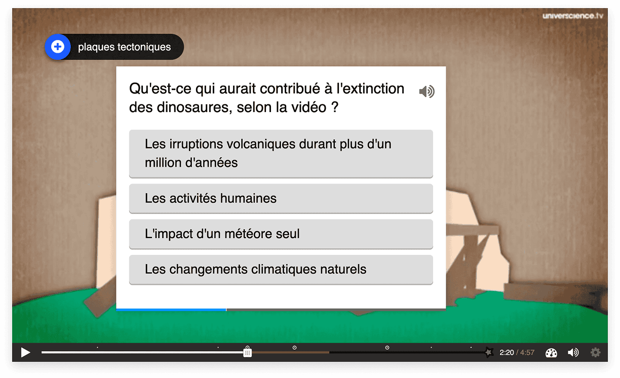 Illustration vidéo interactive